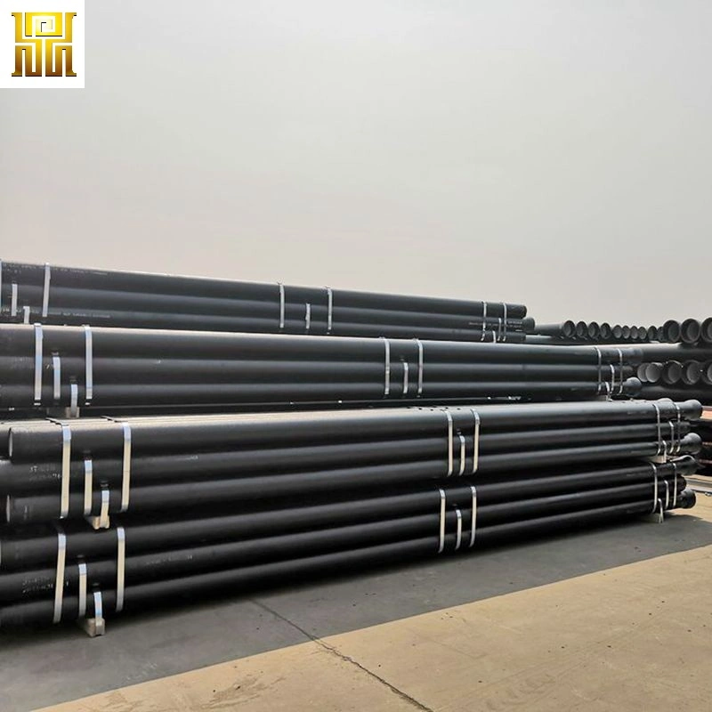 ISO2531 En545 Black Bitumen Paint 6m Push on Joint Ductile Iron Pipe Price K9