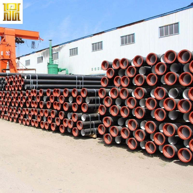 ISO2531 En545 Black Bitumen Paint 6m Push on Joint Ductile Iron Pipe Price K9